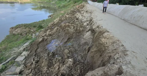 সাঙ্গু নদীর ভাঙনে ঝুঁকিতে সাতকানিয়ার বেড়িবাঁধ: জনমনে আতঙ্ক